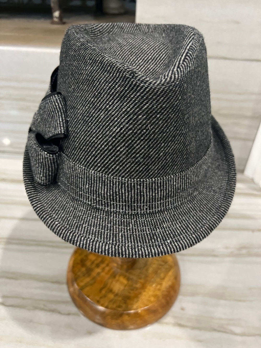 Target Black and White Pinstripe Fedora Hat